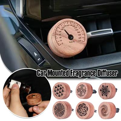 1PC Auto montiert Duft Diffusor Holz geschnitzt ätherisches Öl Diffusor Auto Air Outlet Vent Clip Lufterfrischer Auto Dekorationen
