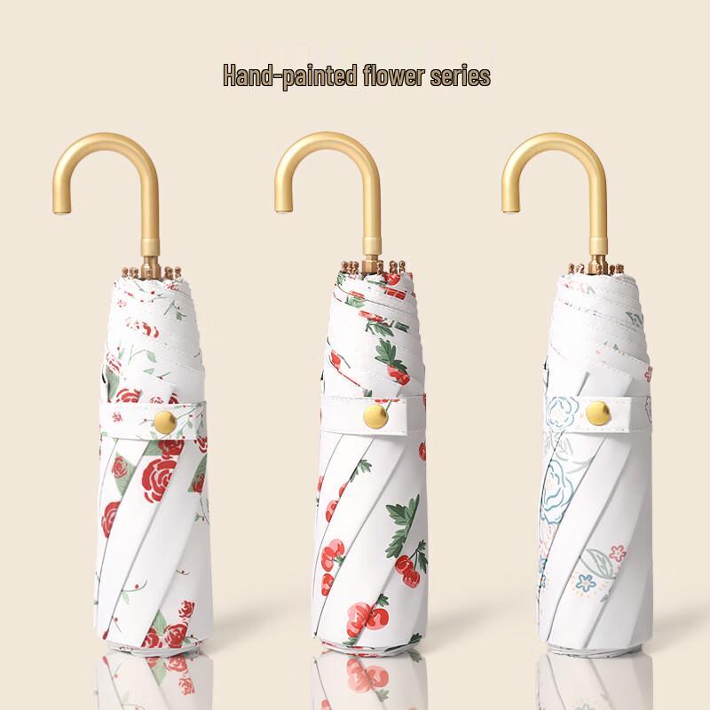 XuQing 2-Pack Lightweight Folding Umbrella with UV Protection