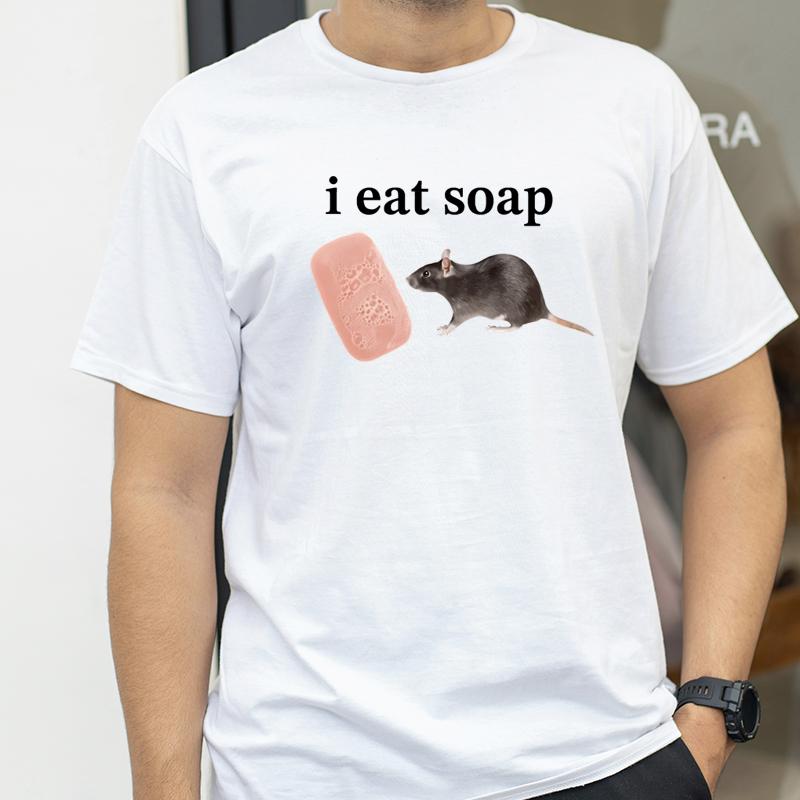I Eat Soap Rate Funny Meme Tshirt Womens Fashion Retro Oneck Short Sleeve Tshirt Casual Tshirt