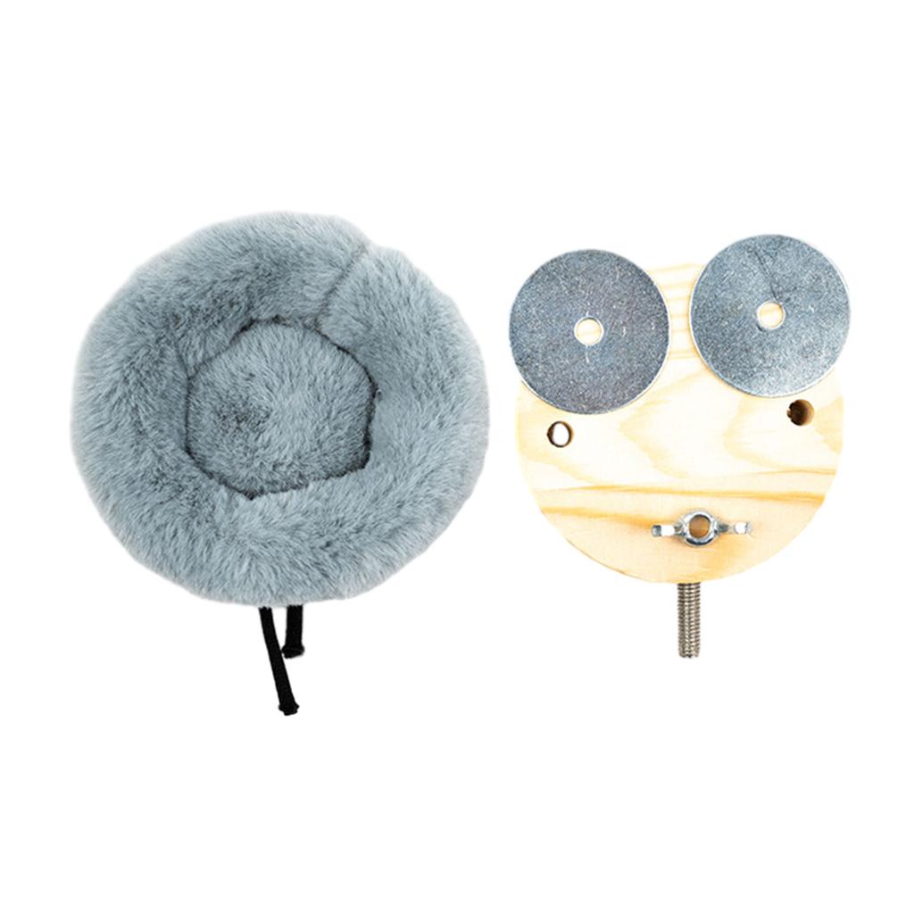 Bird Nest Birdcage Plush House Standing Perch Parrots Resting Spot Windproof Parrot Nest Bird Winter House for Cockatoos