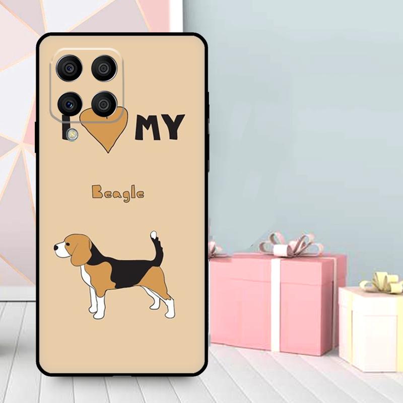 I Love My Beagle Dogs Case For Samsung Galaxy M36 M12 M52 M06 M16 M56 M33 M15 M55 M31 M13 M14 M53 M32 M35 M34 M54