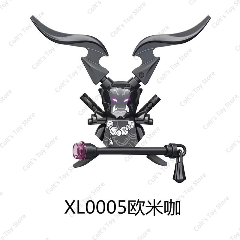 

НОВЫЙ Аниме Ниндзя Злой Моро Мини Фигурка Строительные Блоки Мистер. E Скелет Волшебник Куклы Кирпичики Модель Детские MOC Игрушки Подарки