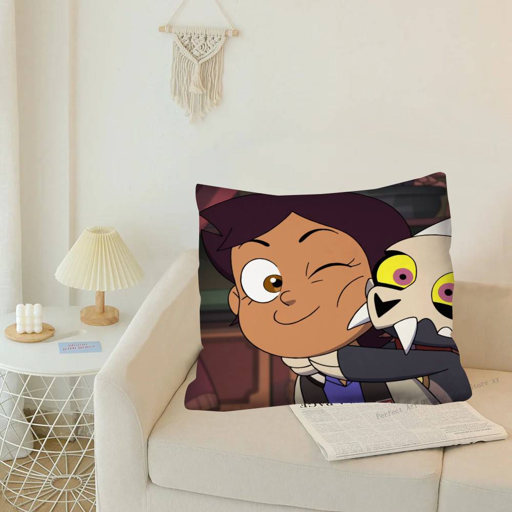 1Pc Anime-The Owl Houses Pillow Case Fashion Square Pillowcase Bedroom Sofa Room Ins Decoration Leisure