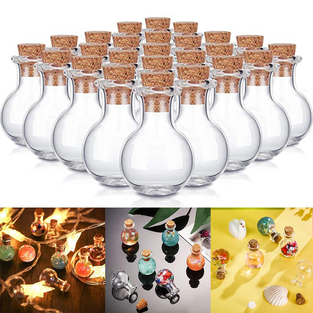 Cork Stoppers Mini Wishing Bottles Drifting Bottles Glass DIY Crafts Bottle For Home Decor Crafts Projects Party Favors