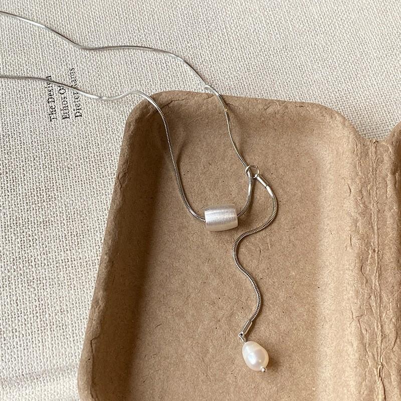 Minimalist Water Drop Pendant Necklace Sweater Chain