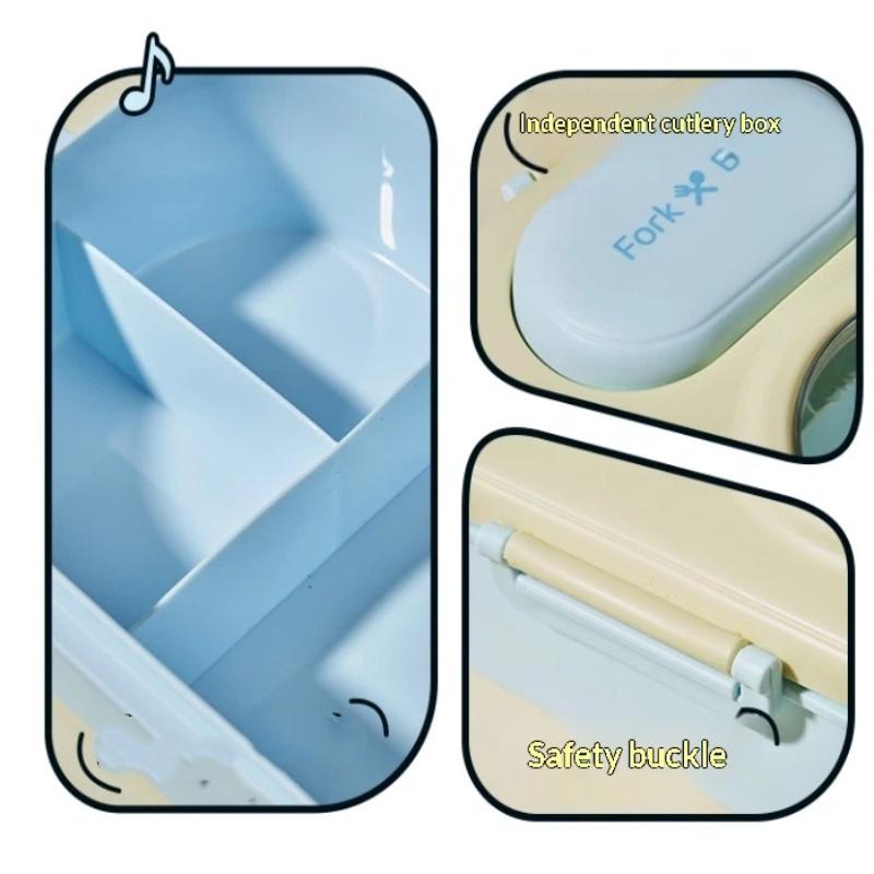 Carina Bento Box per Donne e Adolescenti - Contenitore Pranzo Portatile Stile Macaron, Ideale per Lavoro, Picnic, Appuntamenti, Imballaggio Semplice