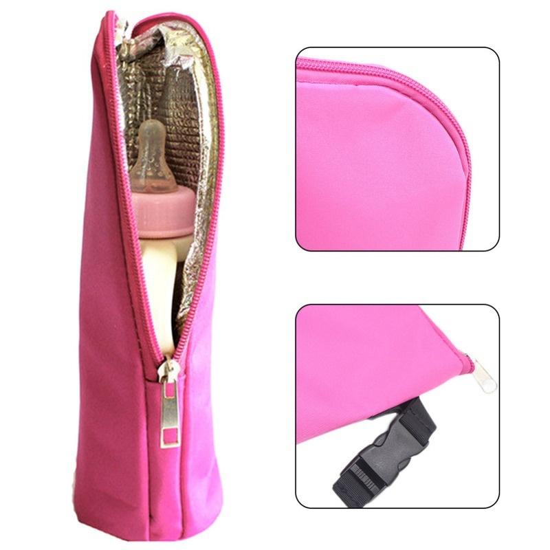Baby Hanging Nursing Bottle Warmer Insulated Bag Heat Freshness Preserved Feeding Bottle Tote Bag3.1*3.1*9.5 Inch for Mum Use