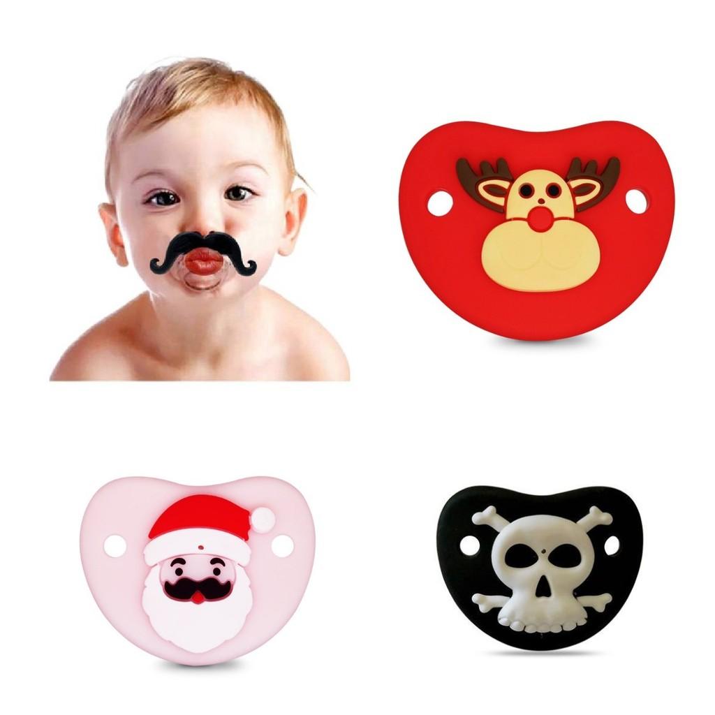 Baby Full Silicone Soothing Pacifier Adorable Creative Sleep Type Thumb Shape