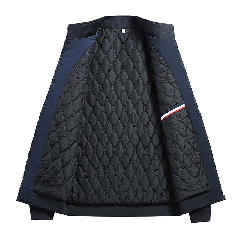 Men's cotton-padded clothes, piled and thickened winter coats, trendy plus size stand-up collar, casual loose tops and clothes