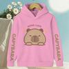 Cartoon Cute Capybara Print Children's Hooded Hoodies Capybara Casual Fashionable Comfortable Boy Girl Sweatshirt Pullover