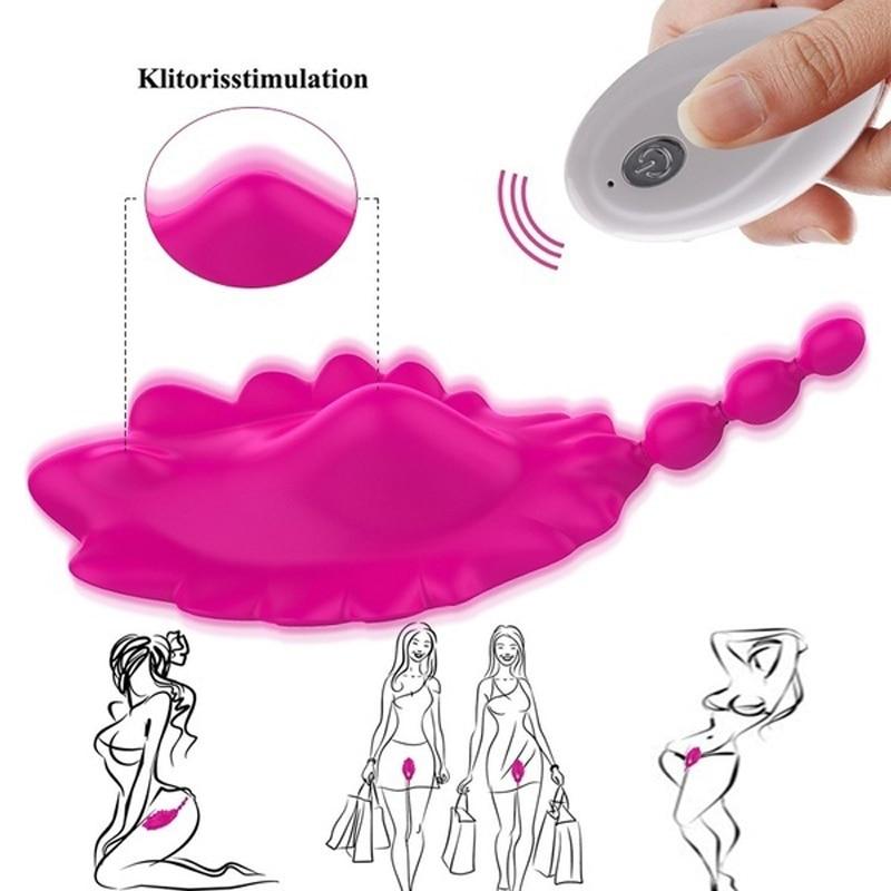 Invisible Sex Toys for Women Vbrator with Remote Control Anal Plugs Butterfly Panties Vibrating Egg