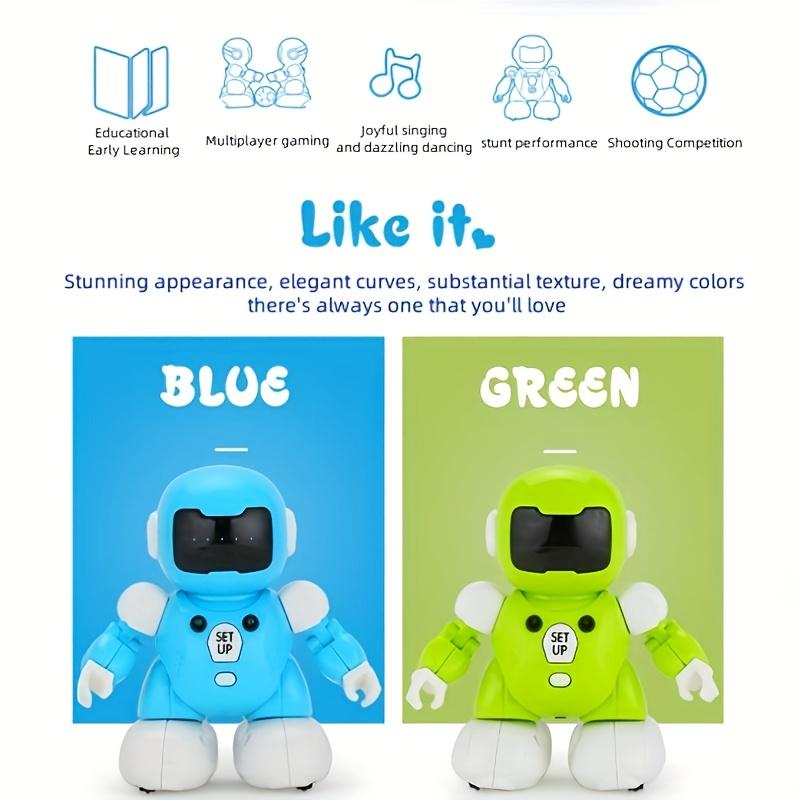 1pc Kids Soccer Match Remote Control Smart Robot Interactive Toy Electric Gift for Boys/Girls,Dual Player Singing Dancing Educational Toy,Soccer Toy