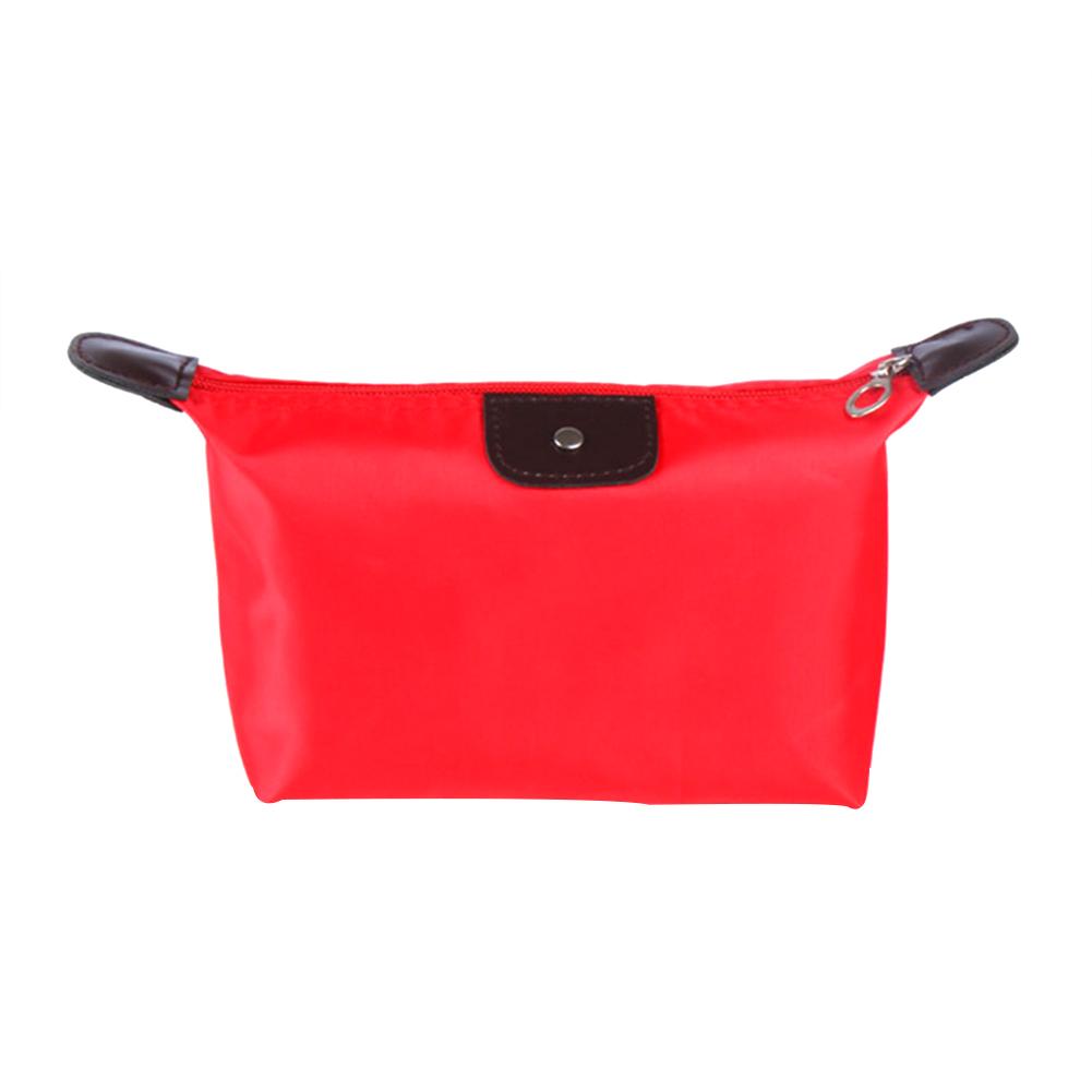 Women Candy Color Dumplings Shape Travel Bathroom Cosmetic Bag