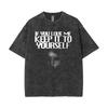 T-shirt Vintage Lavata Ethel Cain If You Love Me Keep It To Yourself Uomo Donna Hip Hop Moda Gotica Manica Corta T-shirt Top