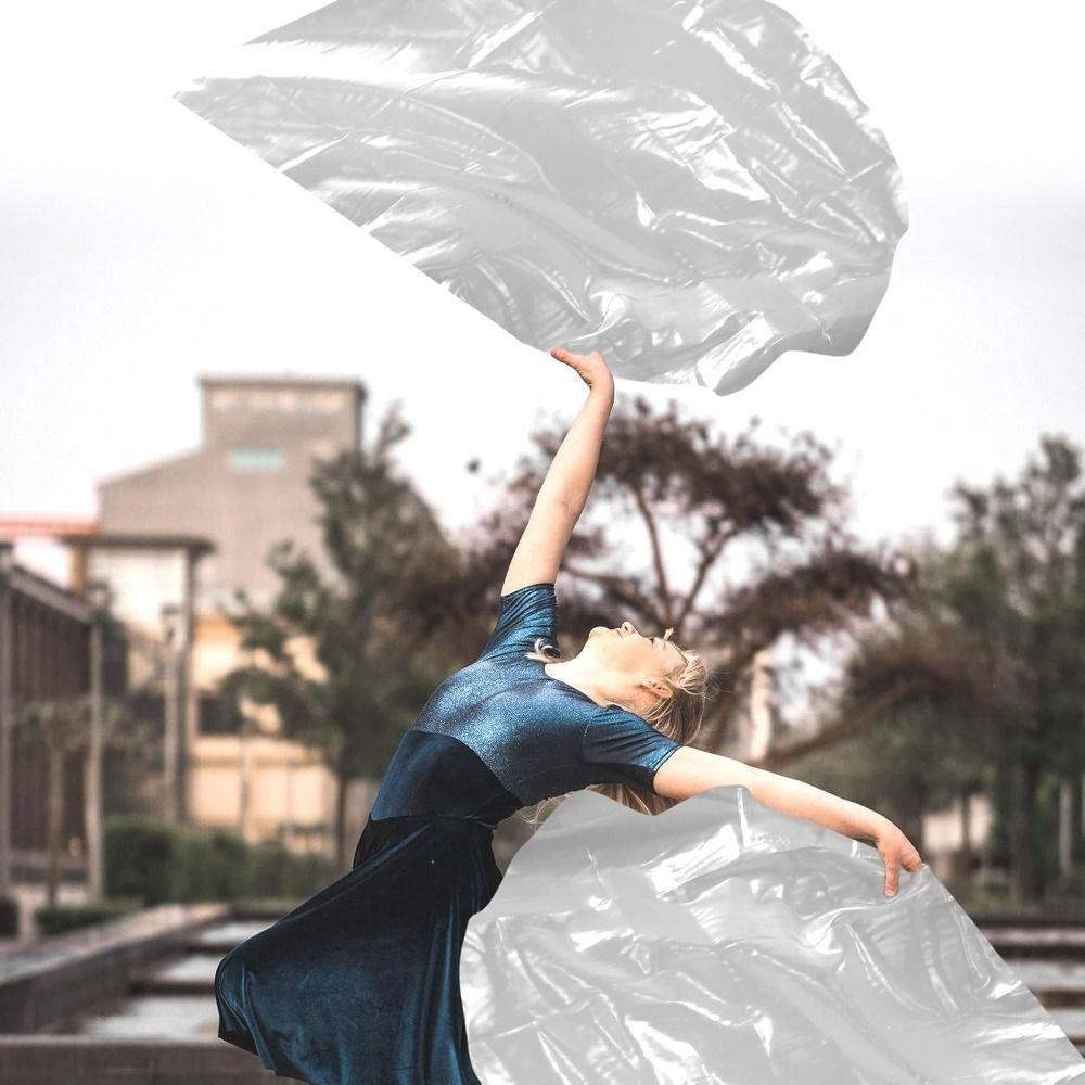 Mehrfarbige Halbkreisförmige Fahnen Skalierbare Stäbe Tanzrequisiten Neue Bauchtanz-Accessoires Requisiten