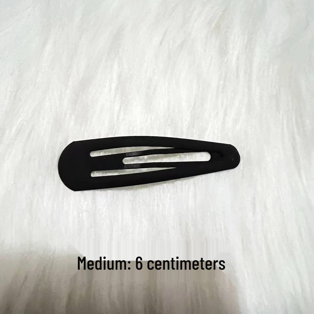 Korejské matné černé sponky do vlasů pro ženy - ofina, postranní a ozdobné sponky