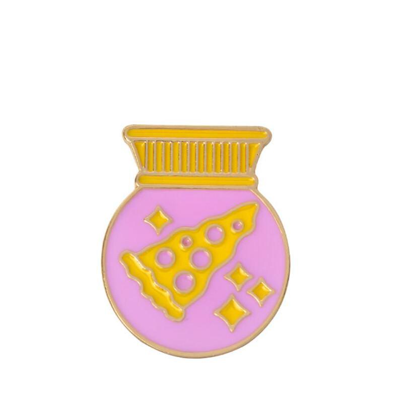 1 Stück Modischer Emaille-Pin Niedrige Scheibe 1% Kraftflasche Vintage Brosche Große Vase Pins und Broschen für Damen