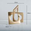 Creative Creative Geometric Ring Sculpture White Cross Square Hollow Winding Ornaments Decorative Figurines Home Decoration Acce