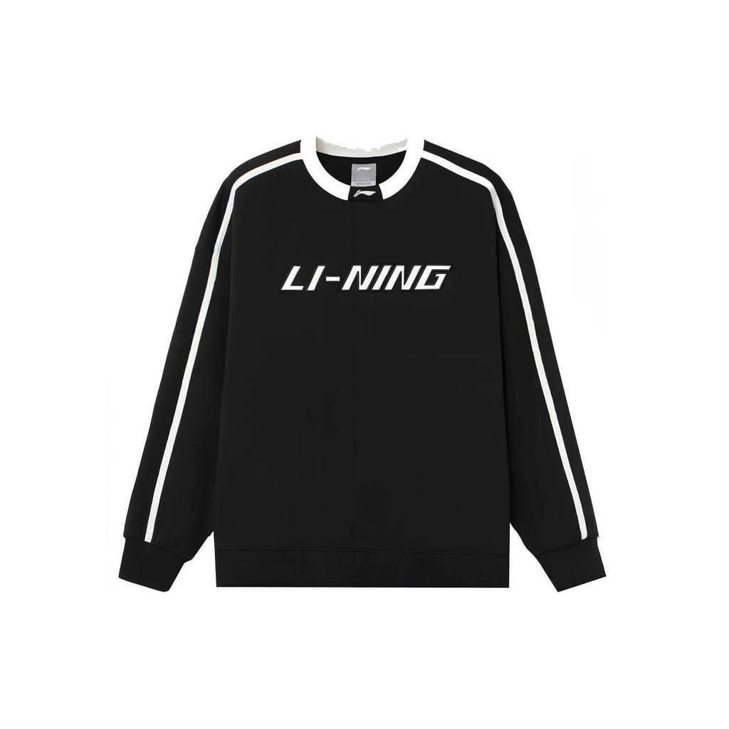 Li Ning Sports Life Collection Sweatshirt Winter Unisex Black AWDTC49-2