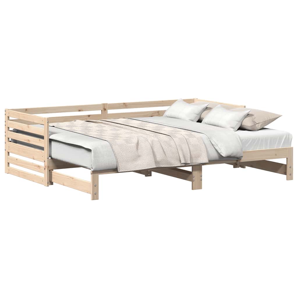 Daybed with Pull Out Bed Without Mattress 80 X 200 Cm