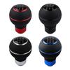 5 Speed Manual Gear Shifts Knob Replacements, Perforated Grip, Set Screw Mount with Adapter Sleeves for Round Shifter Rods