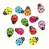 Vibrant Assorted Colors 50pcs Resin Ladybug Decorations , for DIY Crafts, Wedding & Party Embellishments, Ladybug Outdoor Decor