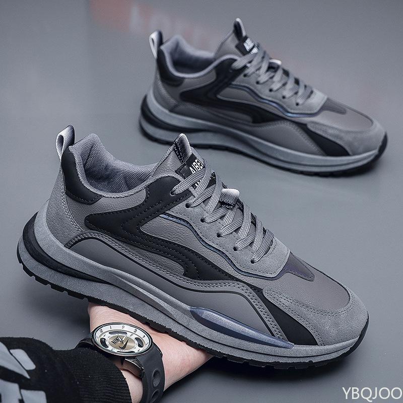 Spring Autumn New Breathable Casual Fashion Running Sneakers Trendy  Versatile Thick Soled Men's Simple Comfortable  Shoes