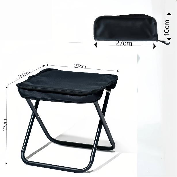 Portable Camping Stool with Oxford Fabric – Ultralight Folding Seat for Hiking, Fishing & Outdoor Travel  Pencil Bag Stool
