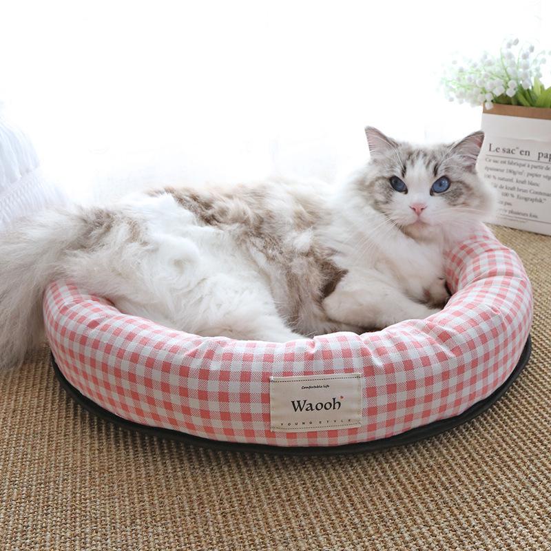 Summer Pet Nest  Cat Cooling Mat  Dog Nest Round Nest  Cooling Straw Mat  Cool Feeling Cat Cooling Mat  Cold Feeling Mat Rattan Mat