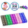 50 Pcs Six Sided Dot Dice 16mm Colored Dice with Drawstring Bag Learning Resource Game Dice for Dice Game Math Teaching