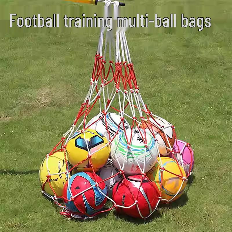 

Durable Ball Net Bags: Fits 1-15 Balls - Volleyball, Football, Basketball, Large & Small Sizes
