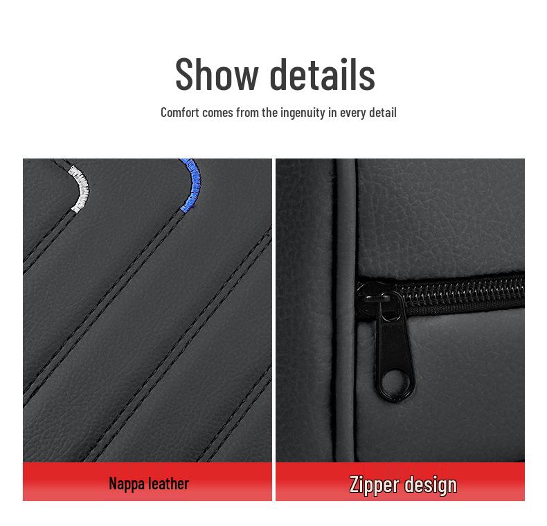 Universell bilarmstödspdyna av minnesskum med hållare för papperslåda