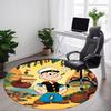 1pc Popeye Office Round Area Rug, Bedroom Living Room Home Decor, Room Deco,  Offic A1016083