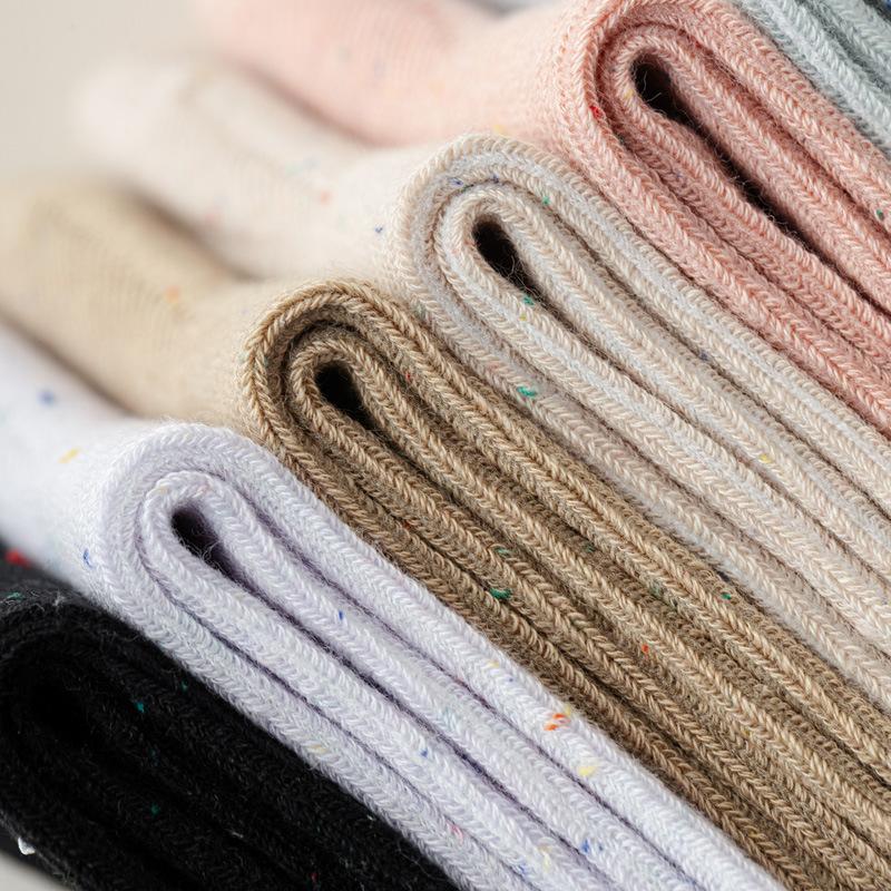5/10 Pairs Comfortable Casual Autumn Winter Socks for Women Korean Style Instagram Inspired Lace Mid Calf Socks Bow Embroidery Loose Fit Pile Socks