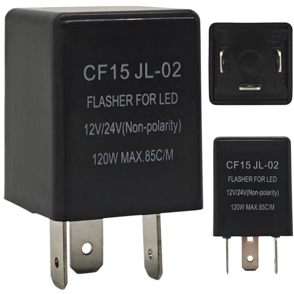 2 st LED blinkersrelä CF15 12-24V universal