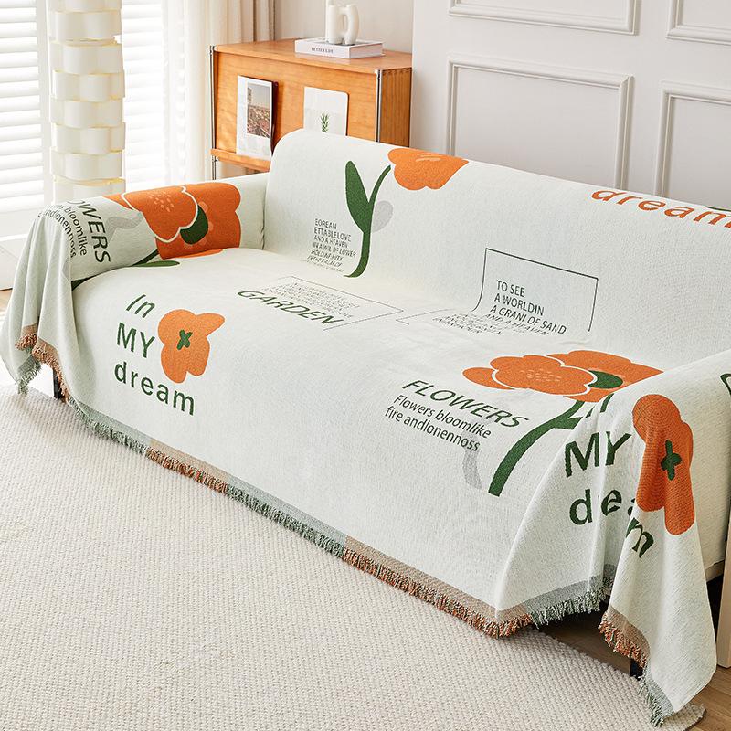 Nowoczesny Prosty Cztery Pory Roku Uniwersalny Ręcznik na Sofę Chenille Pokrowiec na Sofę Wszechstronny Antypoślizgowa Poduszka