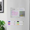 Acrylic Magnetic Memo Board Dry Erase Refrigerator Notepad with Strong Magnets Scratch-Resistant Planning Calendar for Kitchen Office