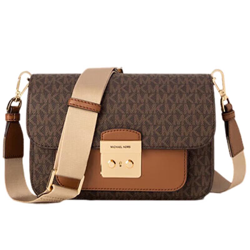 Michael Kors Сумка-кроссбоди Sloan Monogram с клапаном, камера Medium