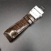 SEIKO Astron crocodile leather for dark with deployment buckle strap, 22mm, SBXB095, SBXB023, 8X82-0AB0 models, brown, L0CK014J9