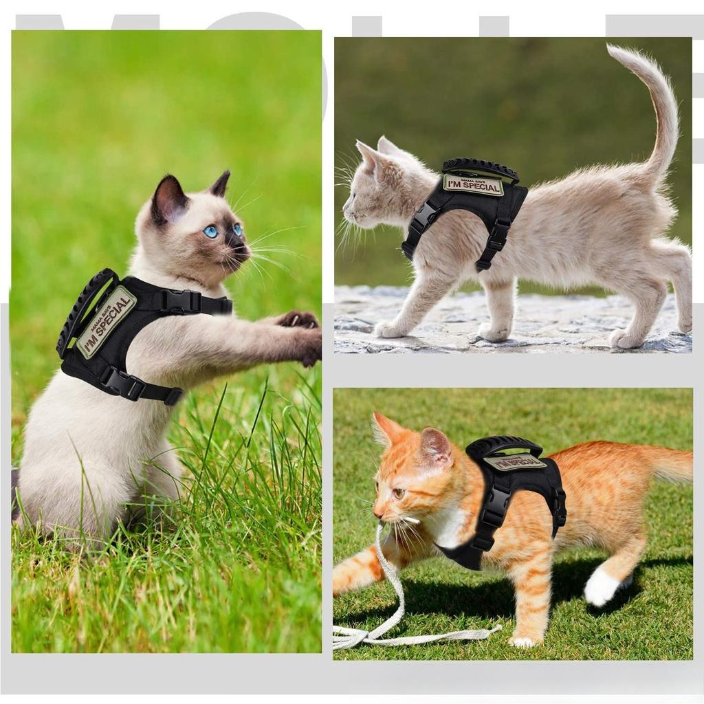 Tactical chest harness vest-style traction rope anti-escape adjustable outdoor cat leash for pets dog chain camouflage pattern