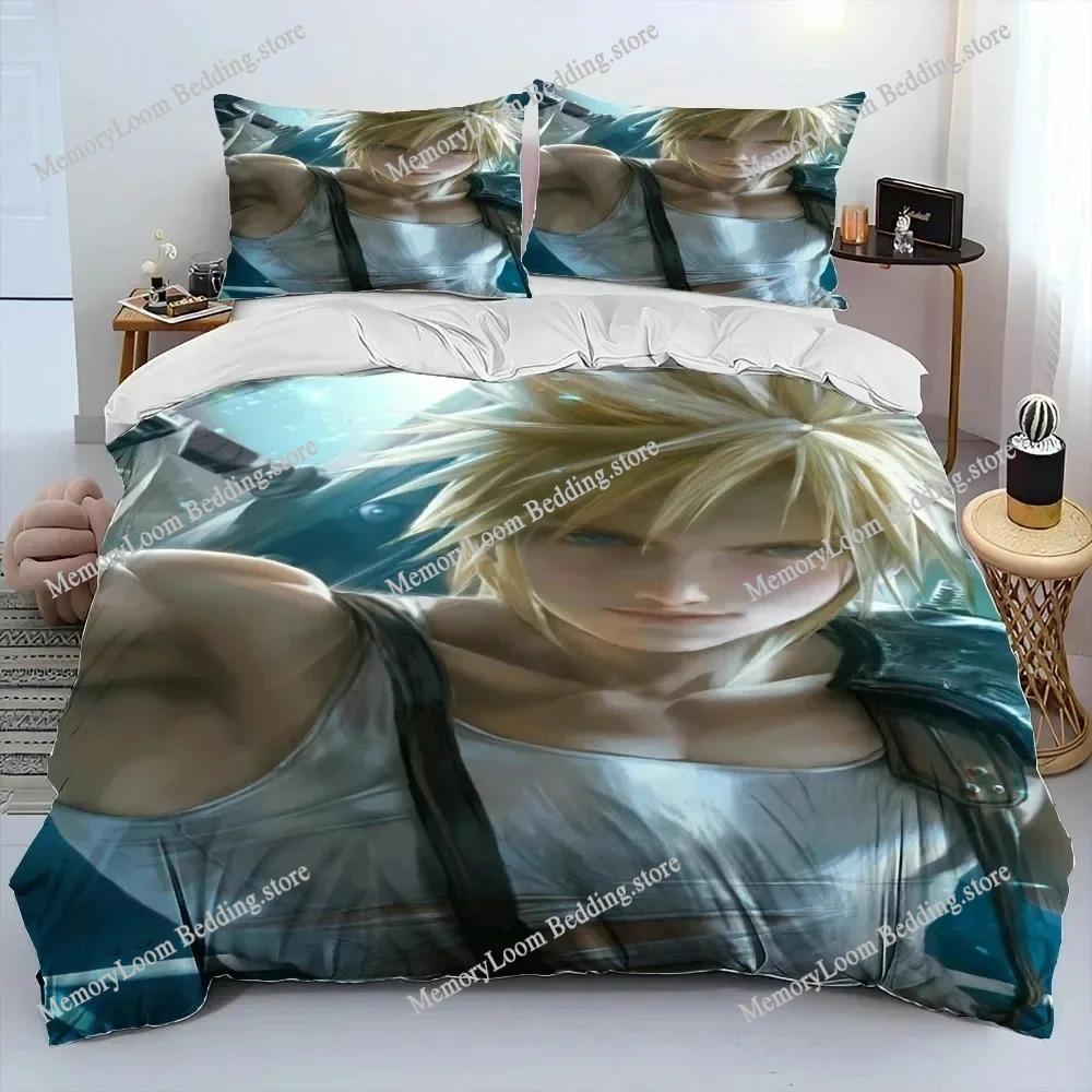 3D Printing Trendy Soft Final Fantasy Series Game Bedding Set Duvet Cover Pillowcase Comforter King/Queen Size Boys Adult Bed