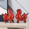 Retro Ceramic Fat Tang Horse Handicrafts Desk Decoration Ornaments Creative Artwork Horse Sculpture Room Aesthetics Decor