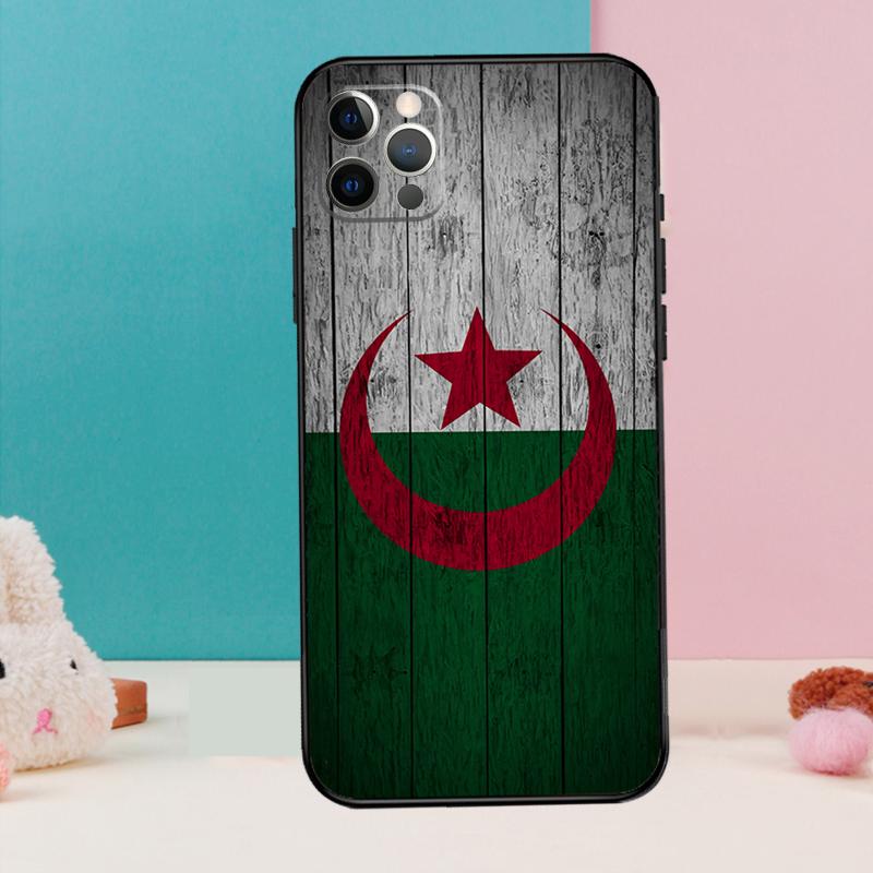 Algeria Flag Retro Phone Case For iPhone 17 Air 16 15 13 12 11 14 Pro Max 12 13 mini 15 16 Plus 16e Cover Coque