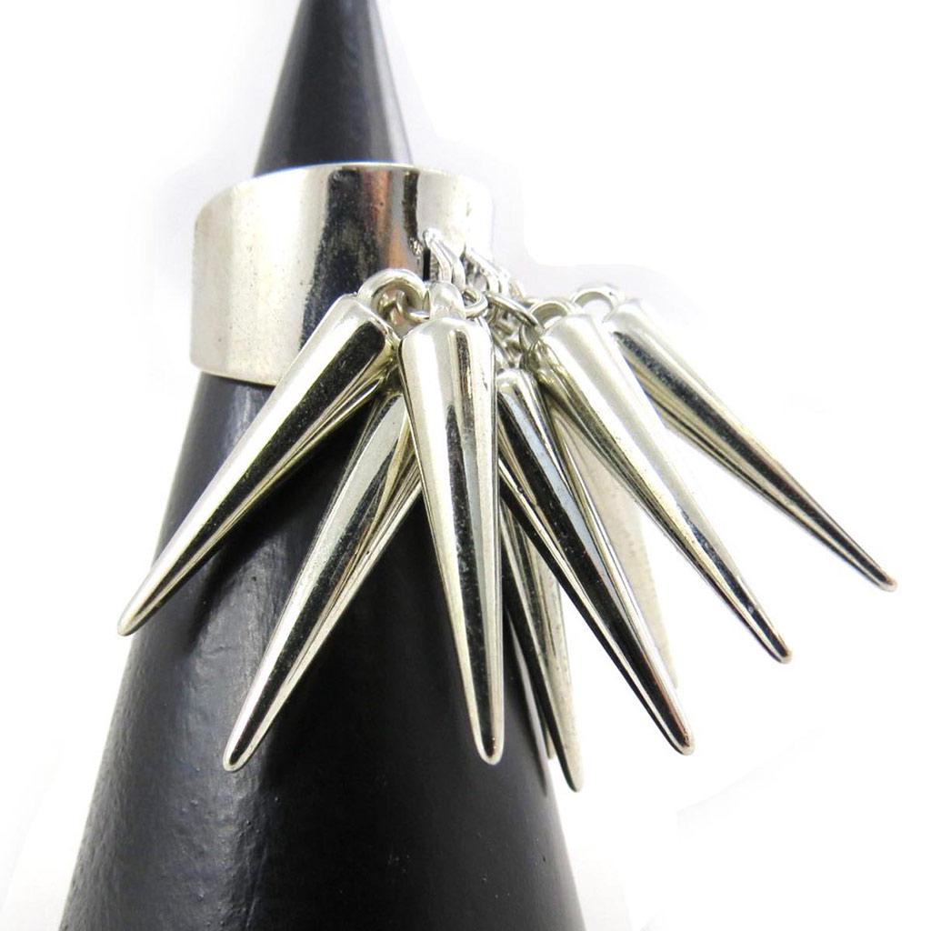 Les Trésors De Lily [J3559] - Silver 'Choreography' Designer Ring