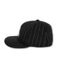 Damiswi Pinstripe D Symbol Wool Cap_Black