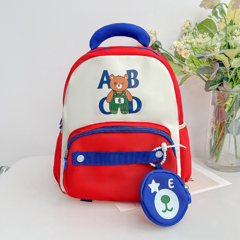 School Bag Cartoon Children's New Children's Backpack Cute Bear Backpack Leisure Bag