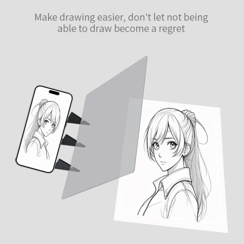 Optical Drawing Board-Suitable For Artists And Beginners,With Reflective Mirror And Adjustable Stand,Suitable For All Season