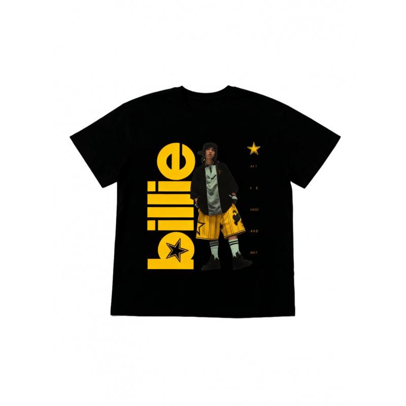 Billie Eilish Star Printed Casual Fashion 2026 S S чёрный