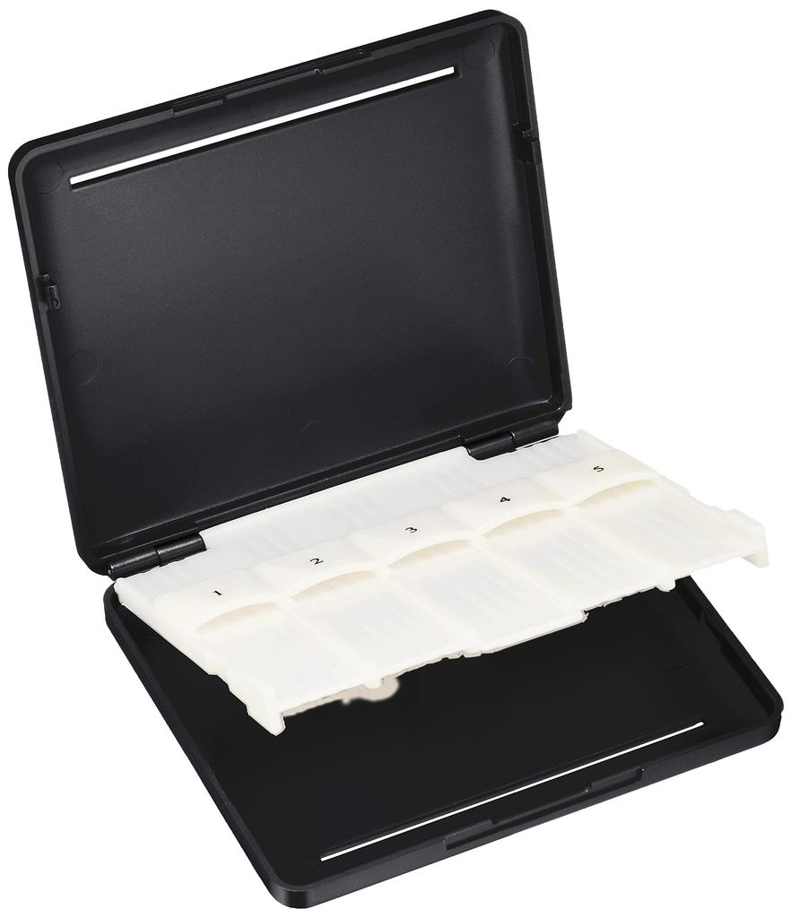 Nonaka Alto Saxophone Plastic Reed Case with Selmer Logo, Holds 10 Reeds, Color: Black