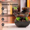 Polyresin Water Fountain for Home Decor Home Decor Items | Water Fountains for Living Room, Office, Reception
